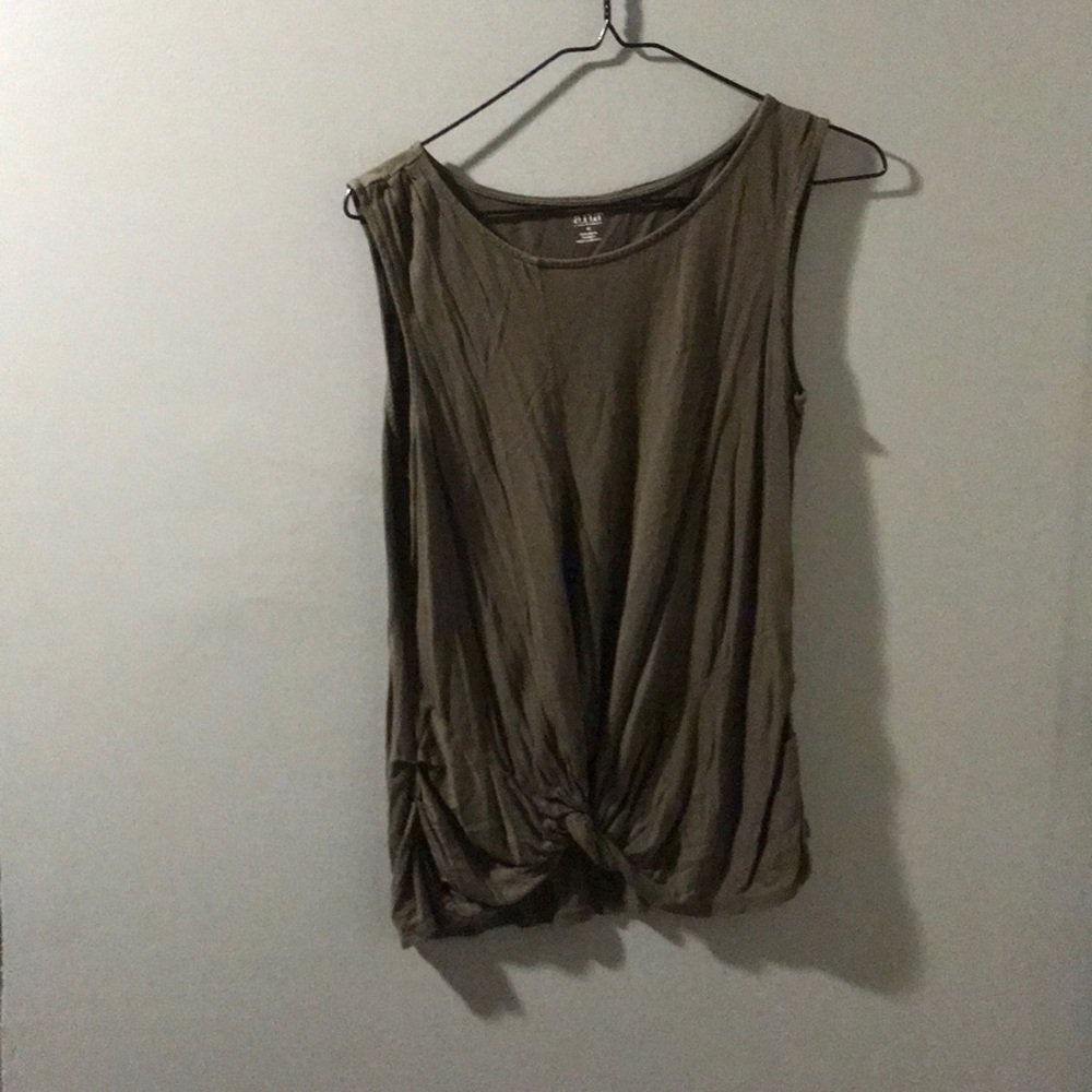 Knotted front tank top